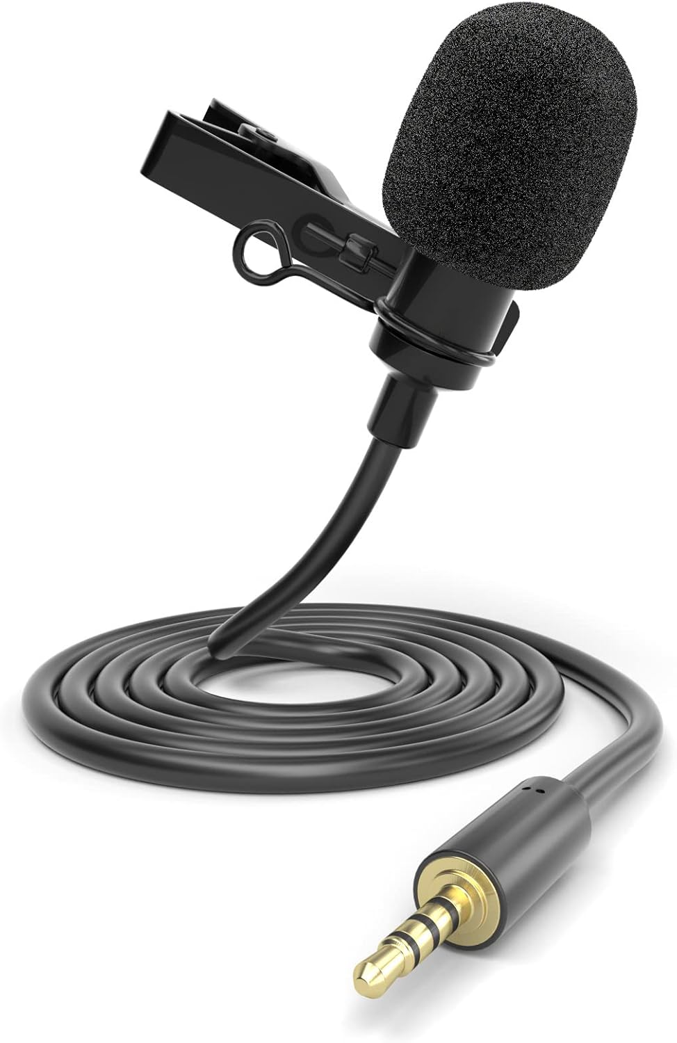 Akıllı Telefon Ve Tabletler İçin LV-1 Yaka Mikrofonu 3,5mm (Mic) Canlı Yayın, Röportaj, Toplantı YouTube İçin Mükemmel