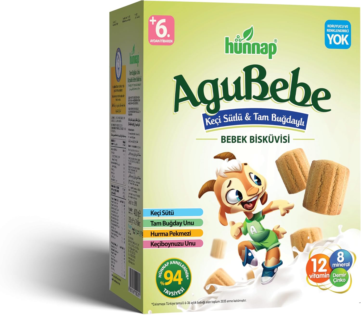 Keçi Sütlü Bebe Bisküvisi 2 Paket