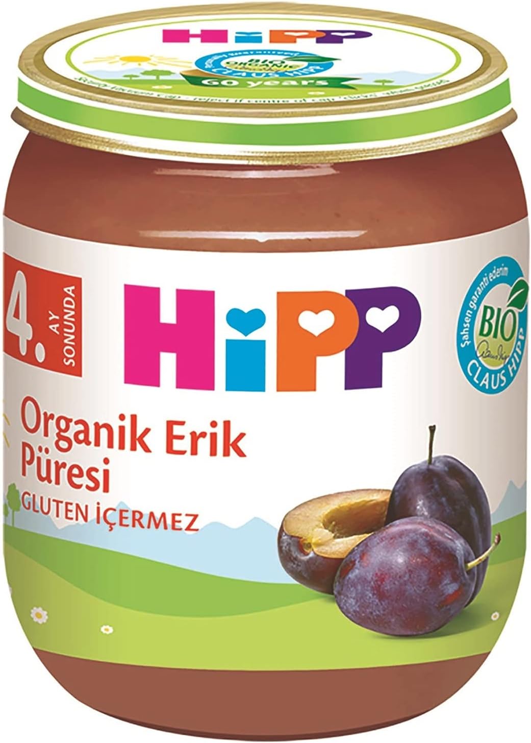 Organik Erik Püresi 125 gr