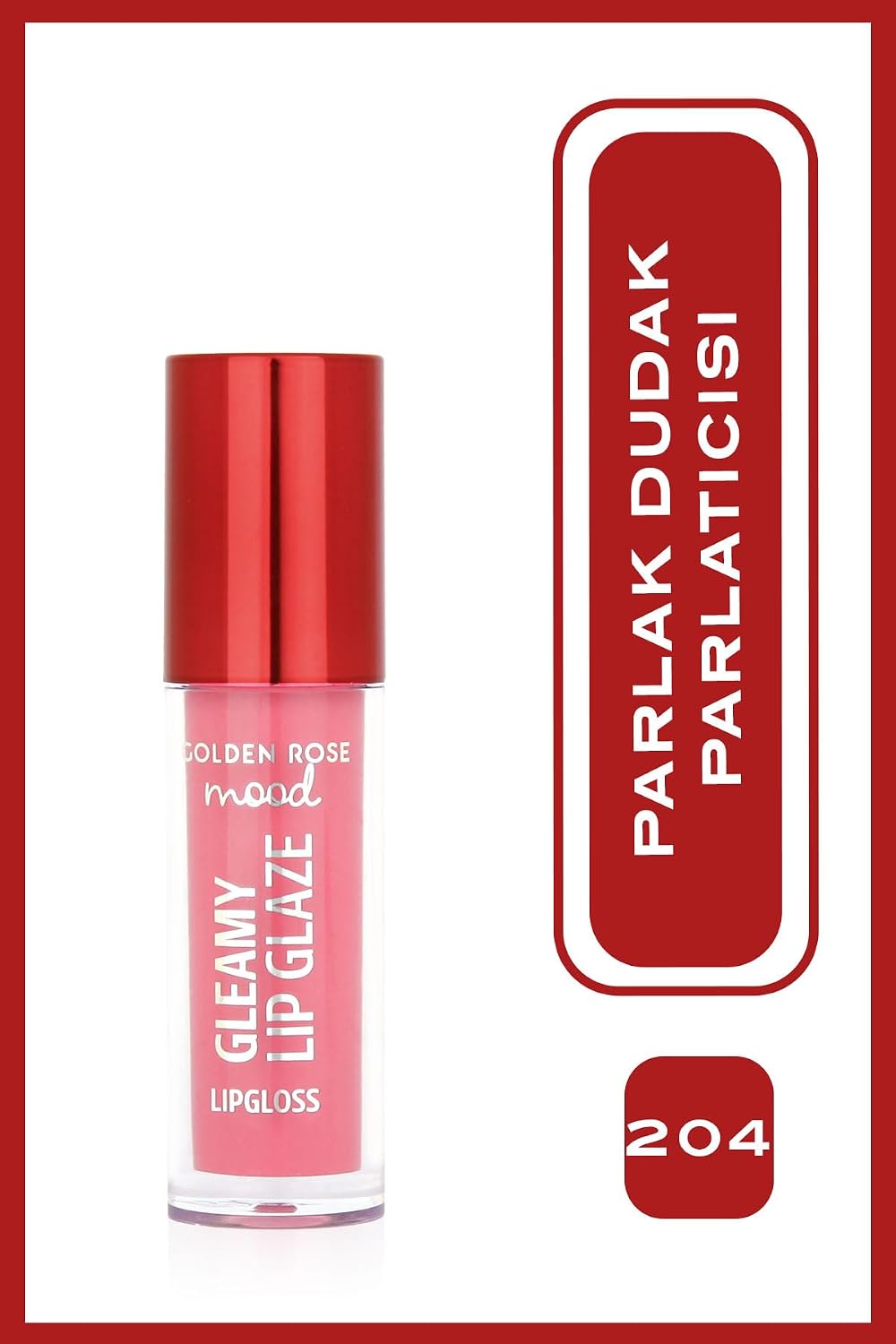 Mood Gleamy Lip Glaze Lipgloss No:204 Baby Pink - Renkli Dudak Parlatıcısı