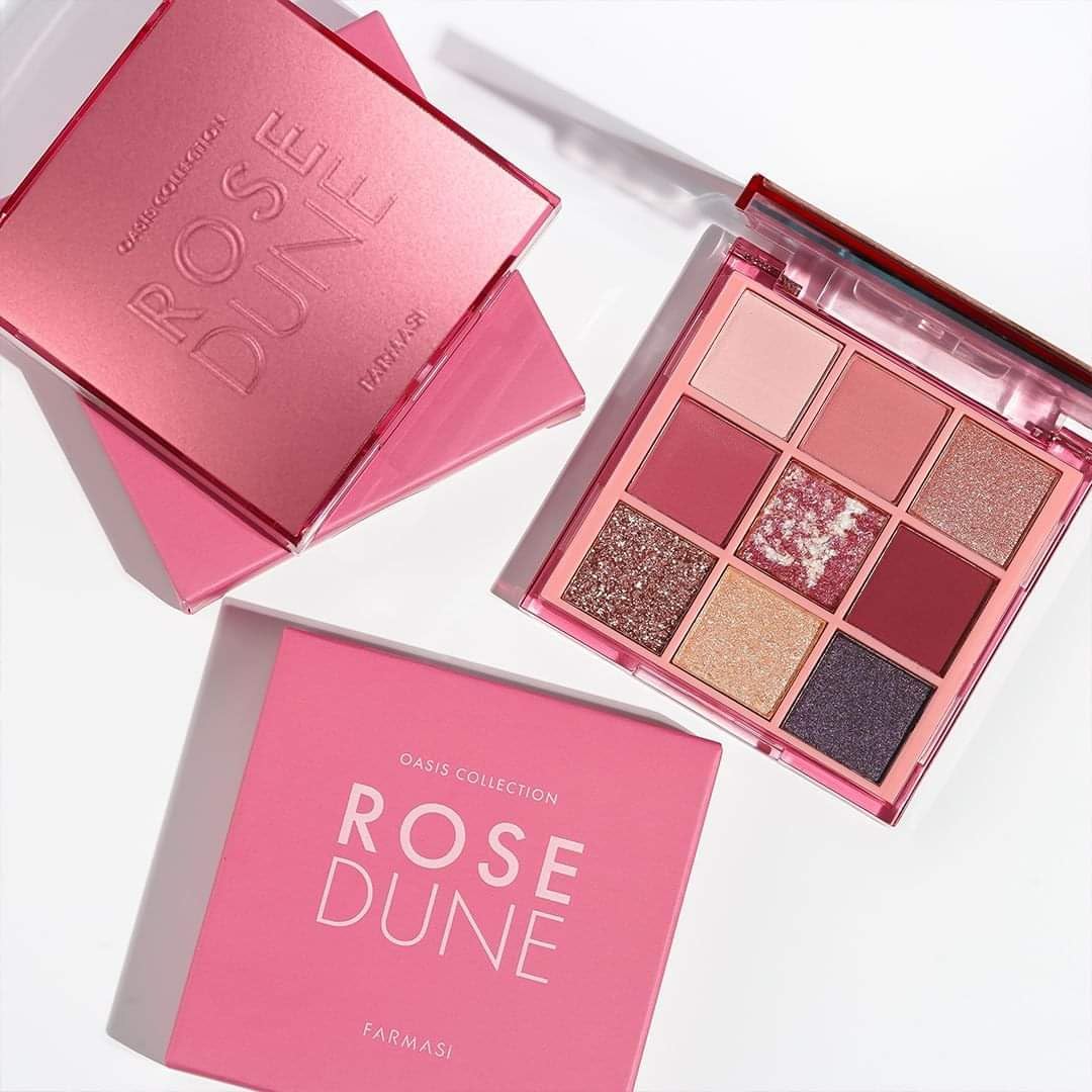 Rose Dune 9 Yüksek Pigmentli Tonlu Göz Farı Paleti Çok Yönlü Göz Farı Paleti Pembe ve Ebegümeci Tonlarında Yumuşak ve Yoğun Hipnotize Etmek için Çok Yönlü Göz Farı Paleti 0,28 oz