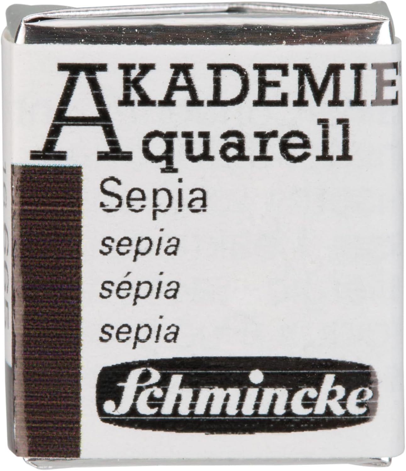 Akademie Aquarell Yarım Tablet Sulu Boya 665 Sepia
