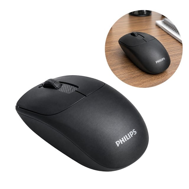 SPK7398B/38 1600 DPI Sessiz Tıklama Siyah Kablosuz Ofis Mouse