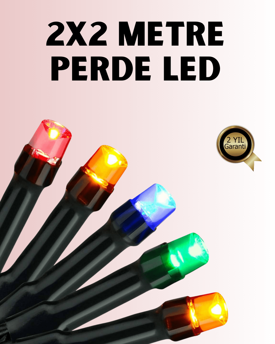 8 Modlu Zaman Ayarlı LED Perde Işık – Bahçe ve Balkon Dekorasyonu