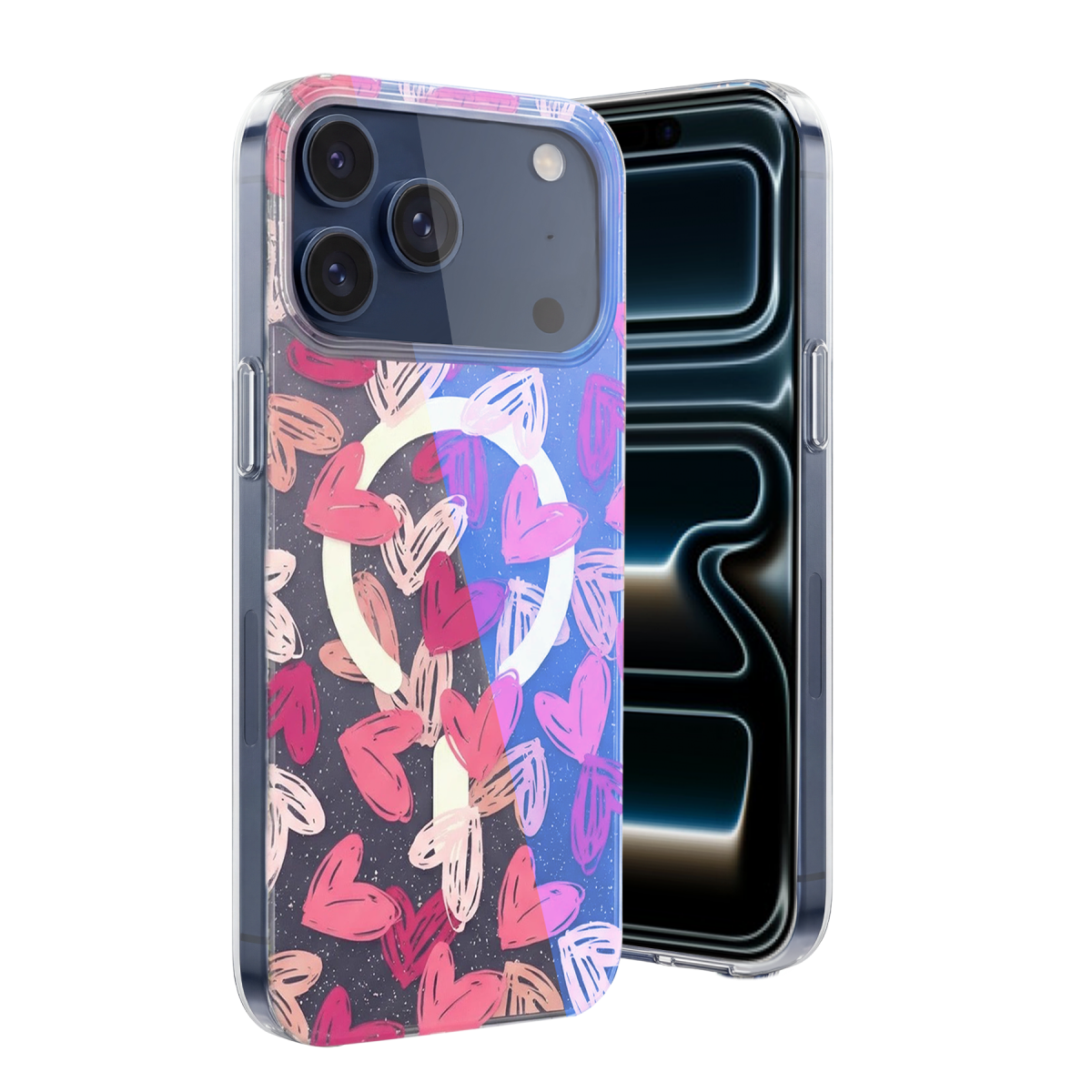 Onegif Apple iPhone 17 Pro/18 Pro Desina Magsafe Kapak - Desen 6