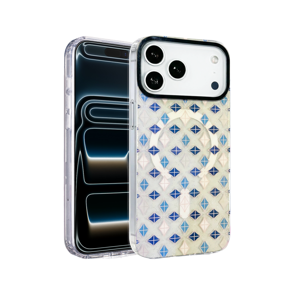 Onegif Apple iPhone 17 Pro Max/18 Pro Max Desina Magsafe Kapak - Desen 4