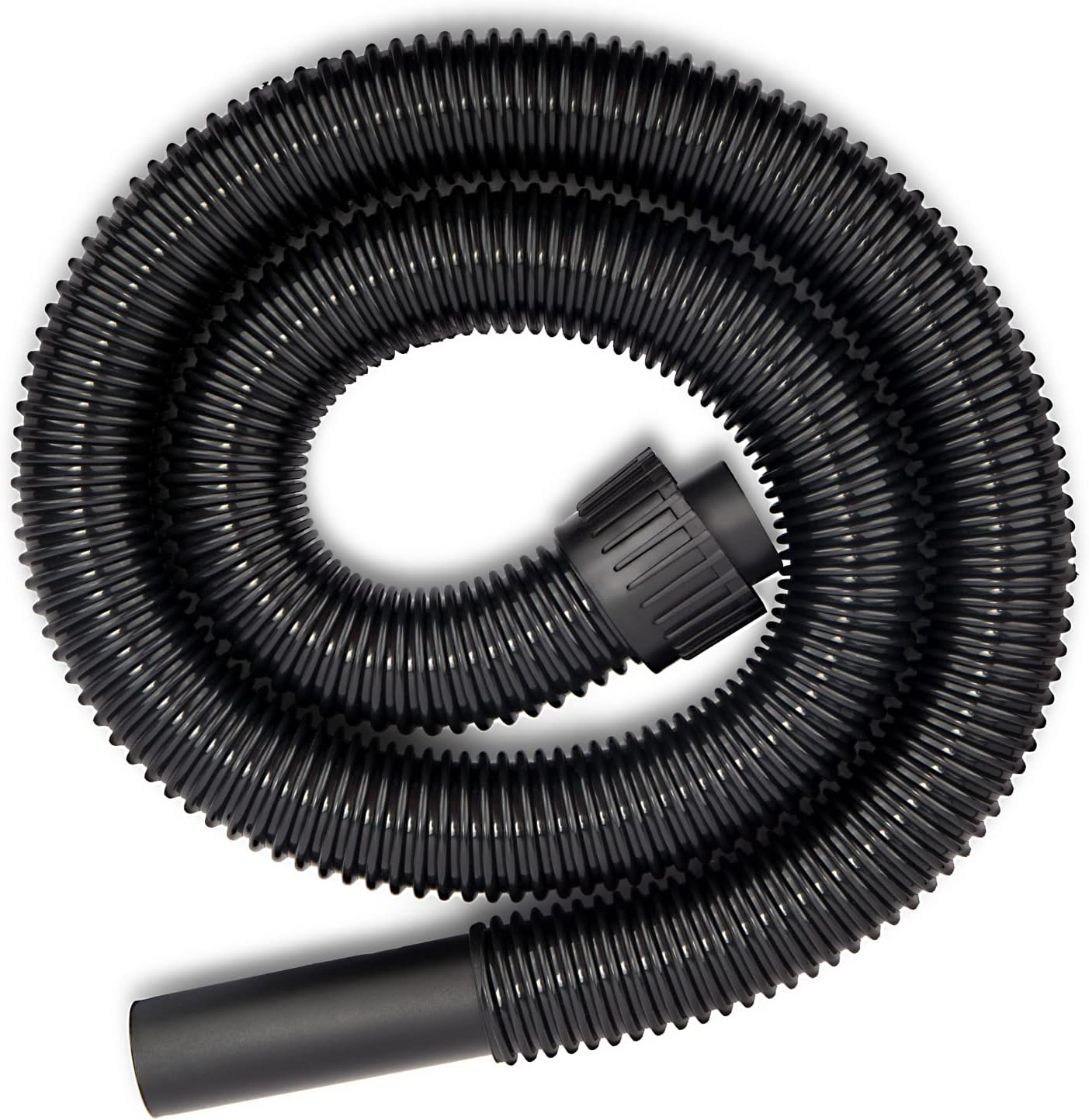 25-1203 Islak/Kuru Vakum Hortumu 1-1/4", 4ft 1-2 Galon Islak/Kuru Elektrikli Süpürgeler için Uygun, Siyah