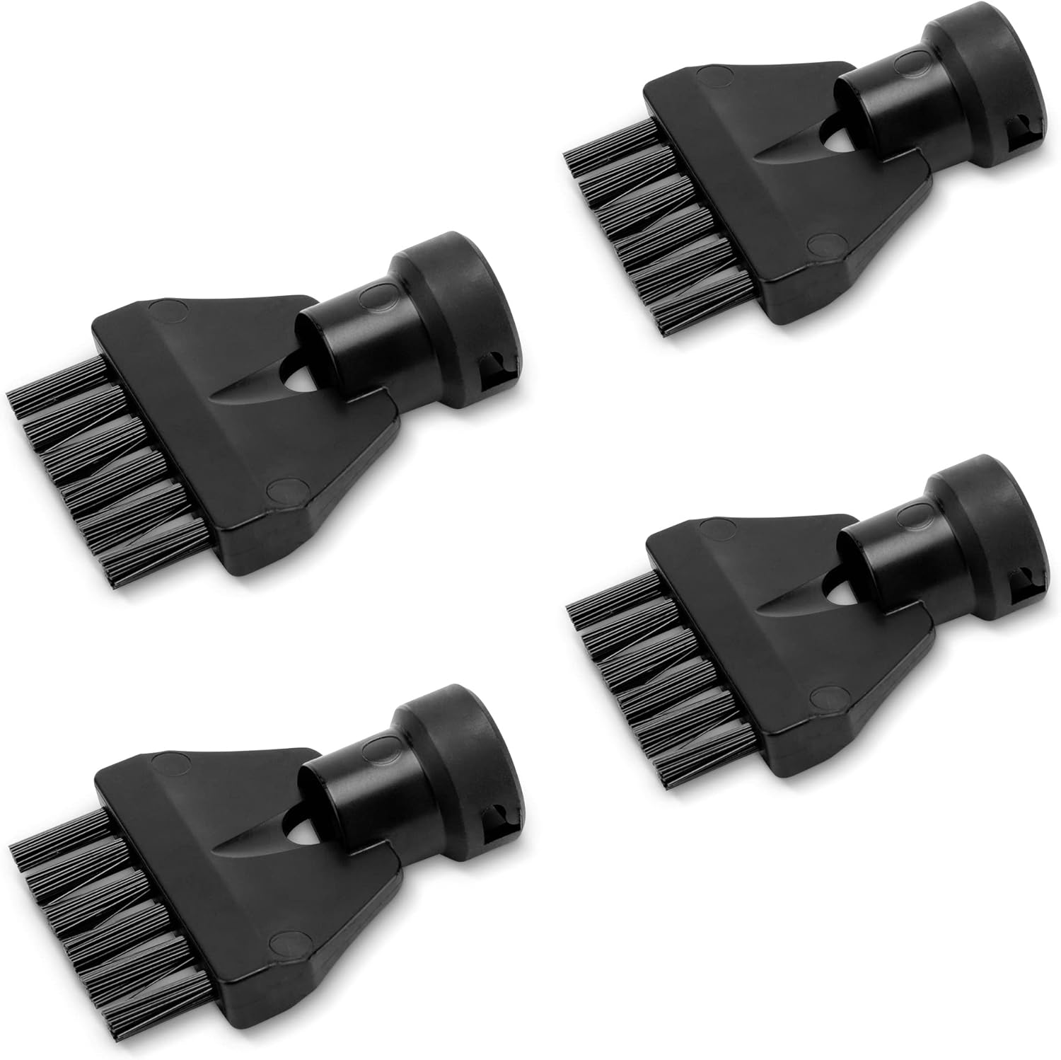 Orijinal derz fırçası seti, 4 fırçalı, tüm SC EasyFix ve Deluxe buharlı temizleyiciler için, siyah