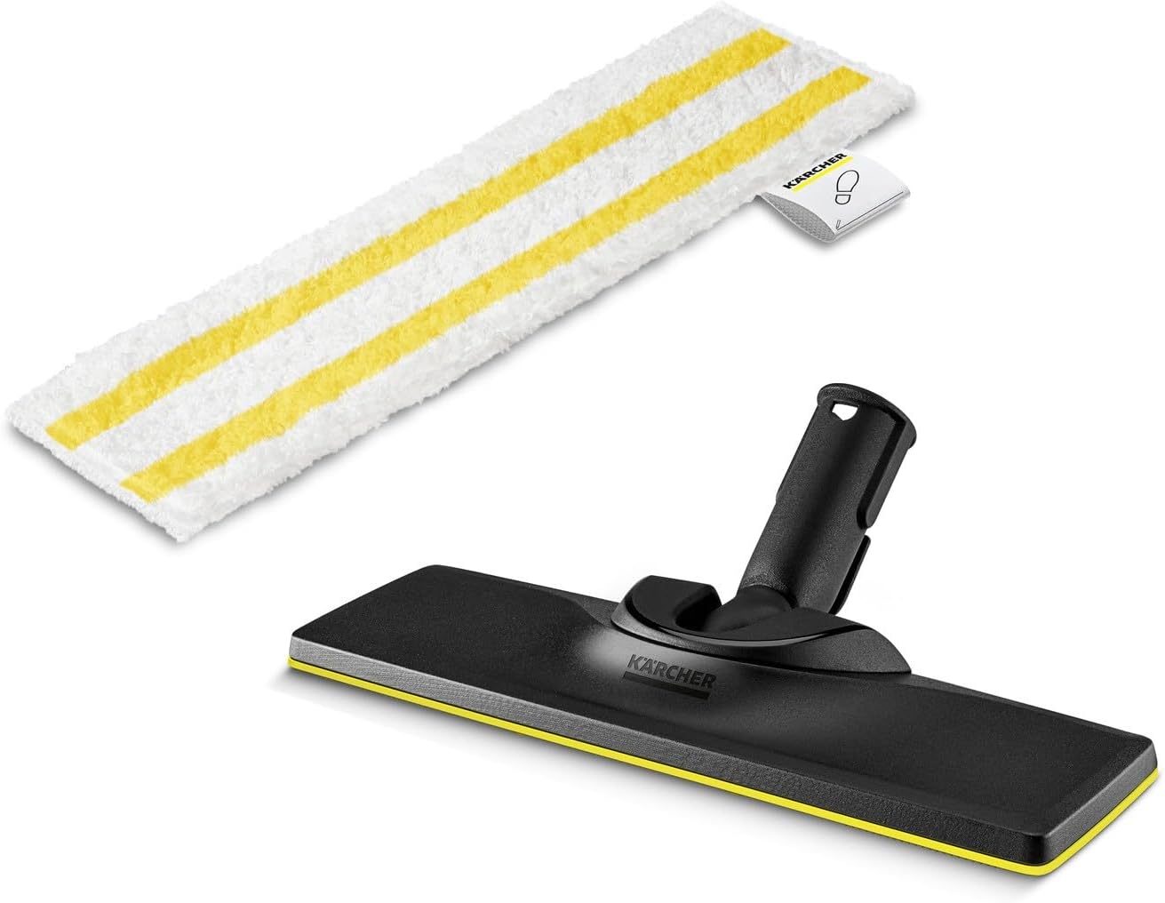 Orijinal Set Zemin Başlığı ve Mikrofiber Bez Easyfix Buharlı Temizleyici SC ile Uyumlu - Zeminler için, Her türlü Yüzey için Uygun, Makinede Yıkanabilir, Beyaz