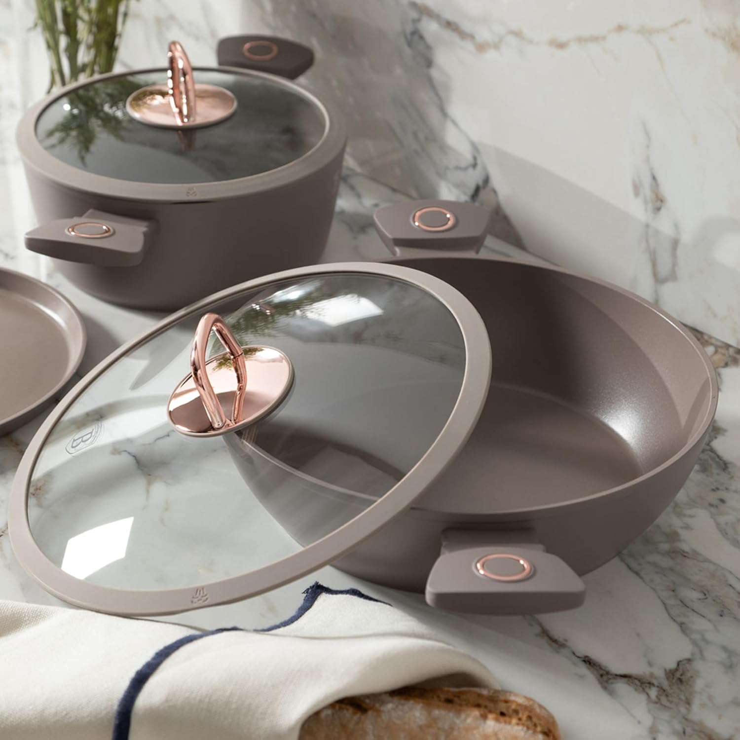 BERLINGER HAUS SAHARA DERİN TENCERE 22 CM TAUPE