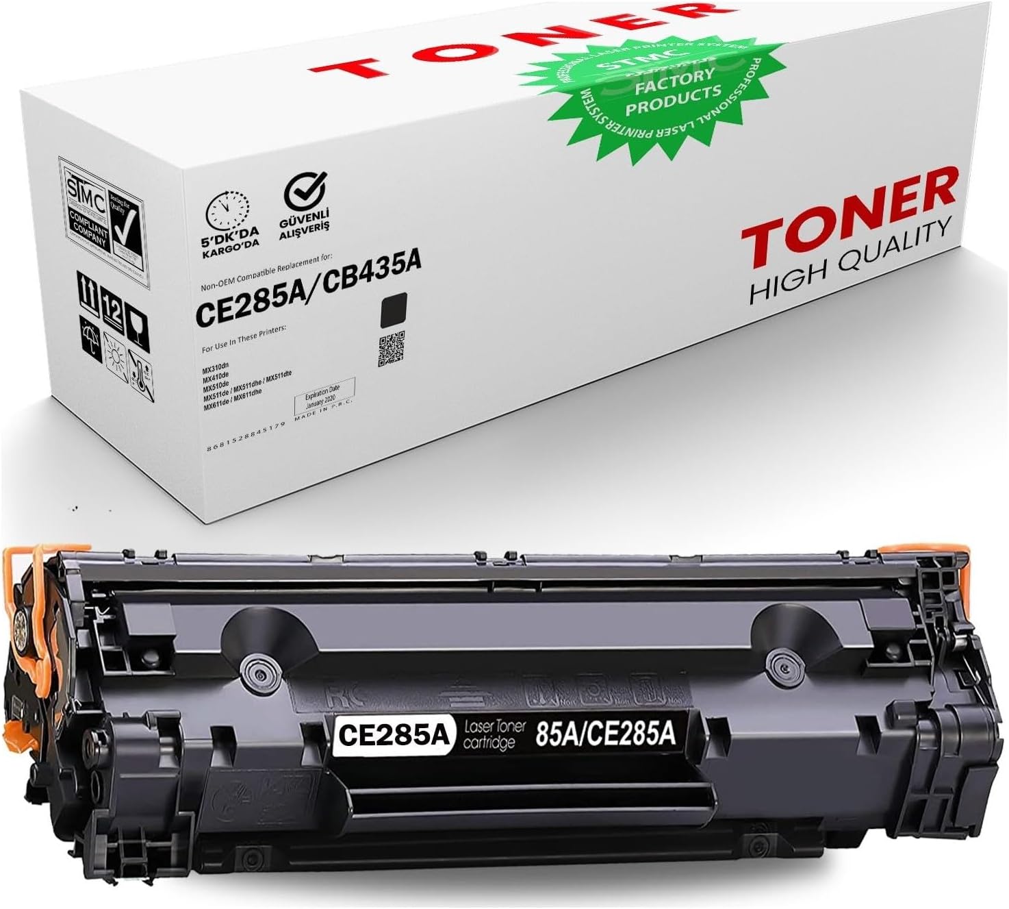 Tkz HP Laserjet Uyumlu CE285A WB/P1100/P1102/P1102W/P1104/M1132 2000 Sayfa Kapasiteli Muadil Toner