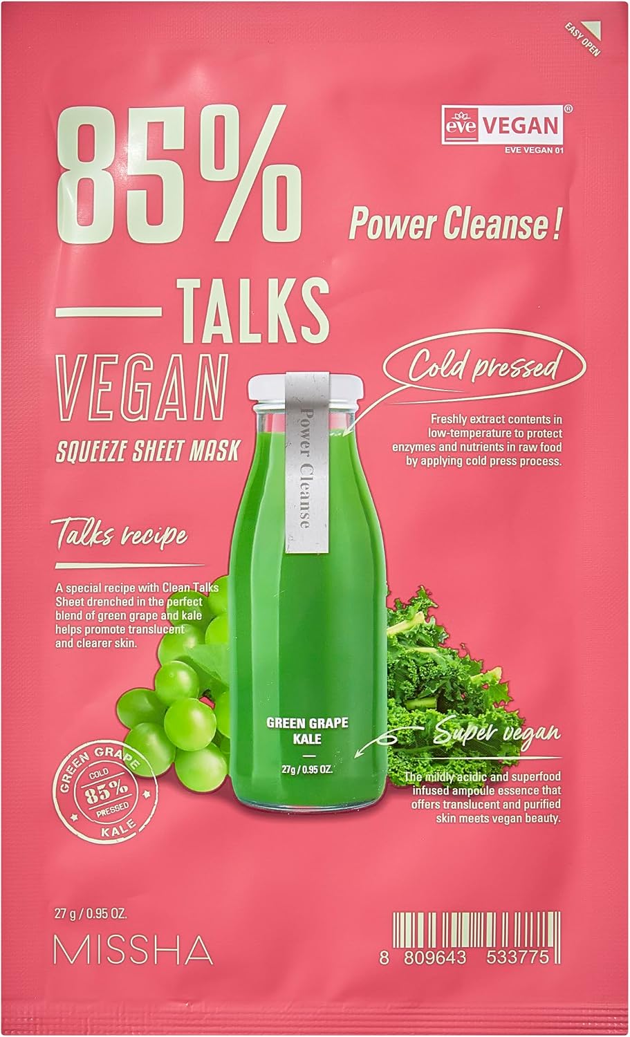 Talks Vegan Arındırıcı Yaprak Maske 25ml