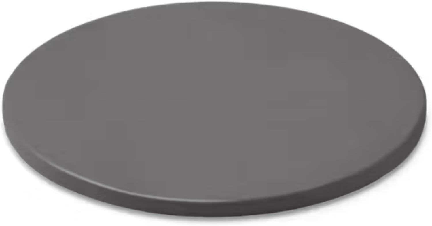 Pizza taşı – küçük (Ø 26 cm), sırlı kordierit barbekü pizza taşı, hızlı ısınır ve ısı yayar, tüm mangallar için uygundur (37 cm çapındaki kömür, gaz, pelet, elektrik), siyah (18413)