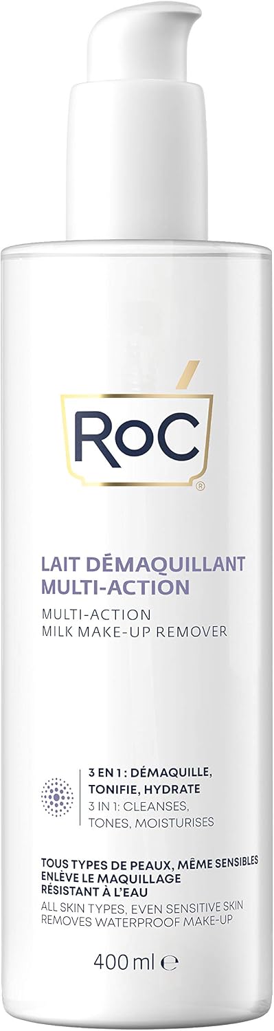 RoC Multi-Action Make-Up Remover Milk Nemlendirici 3'Ü 1 Arada Makyaj Çıkarma Sütü 400 Ml