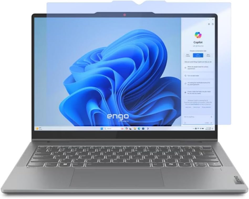 Lenovo Ideapad 5 2-In-1 14ahp9 14 İnç İle Uyumlu Ekran Koruyucu Notebook, 9h Temperli Kırılmaz Esnek Nano Cam, Çizilmeye Ve Darbeye Dayanıklı Laptop Koruma, Hd Şeffaf 16:10