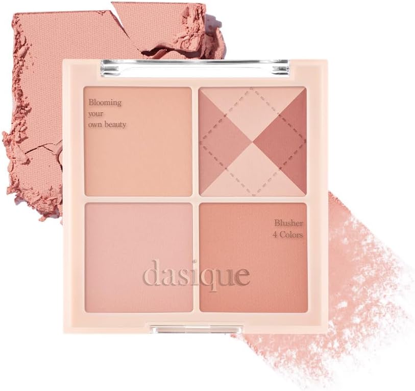 Karıştırılabilir Renk Tonlarına Sahip 4’lü Allık Paleti Blending Mood Cheek (#04 Beige Knit)