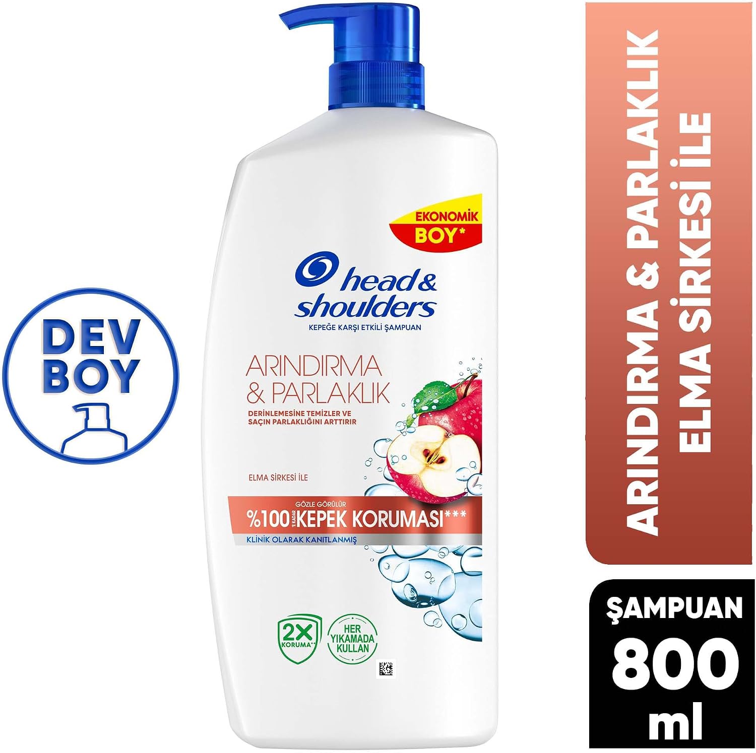 Arındırma ve Parlaklık Kepeğe Karşı Etkili Şampuan 800ml