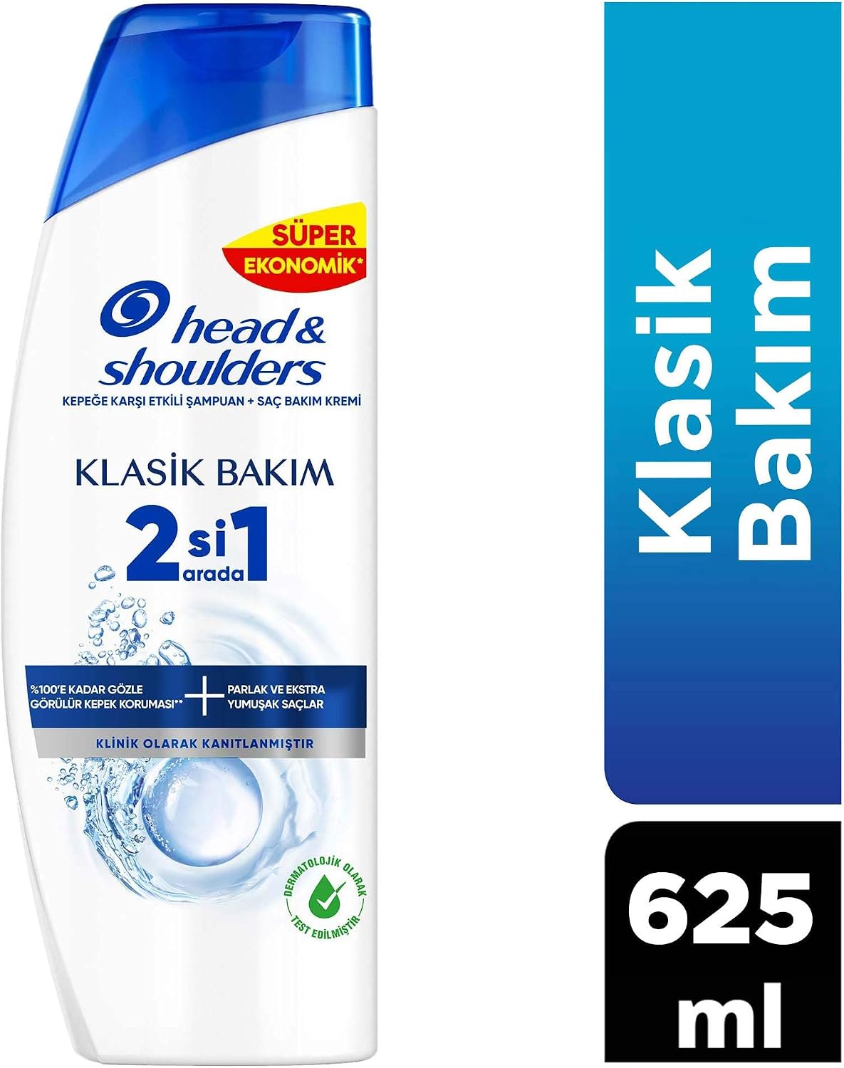 Klasik Bakım 2'si 1 Arada Kepeğe Karşı Etkili Şampuan 625ml