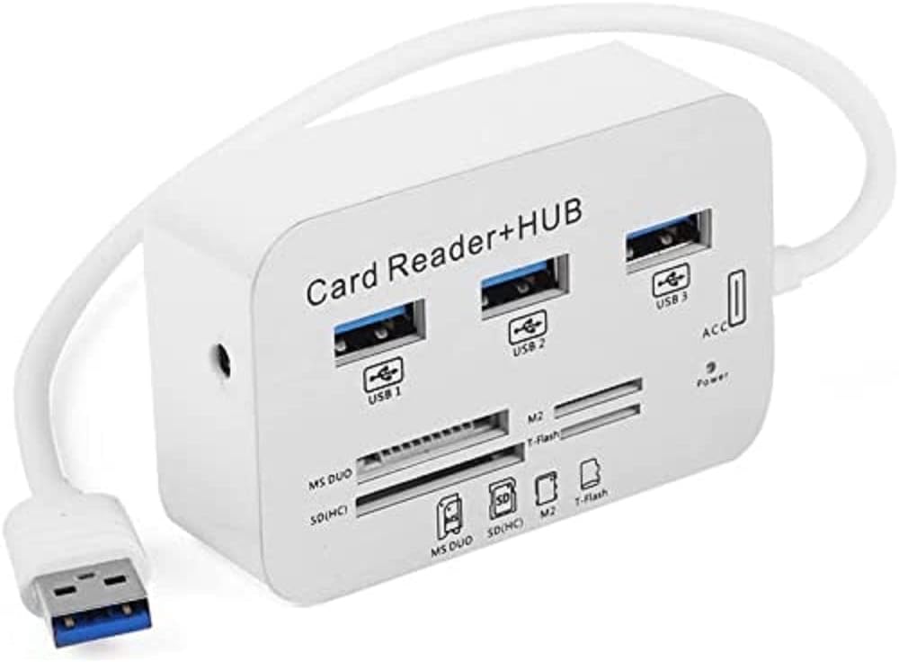 3xUSB 3.0 HUB ve Çoklu Harici Kart Okuyucu