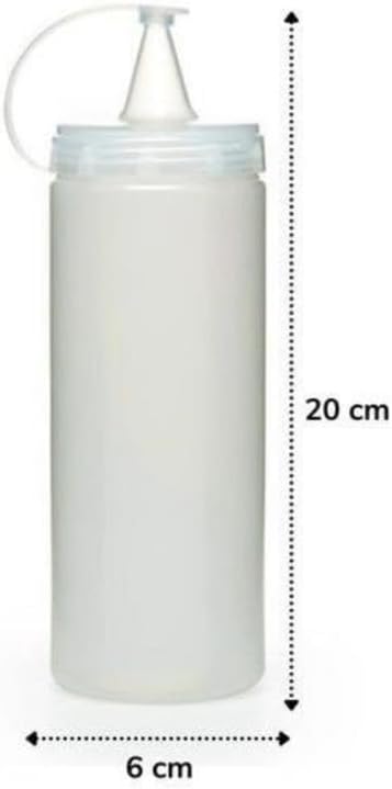 Sızdırmaz Şeffaf Kapaklı Yağlık Sosluk Şişesi Plastik Yağdanlık 400 ml AP-9028