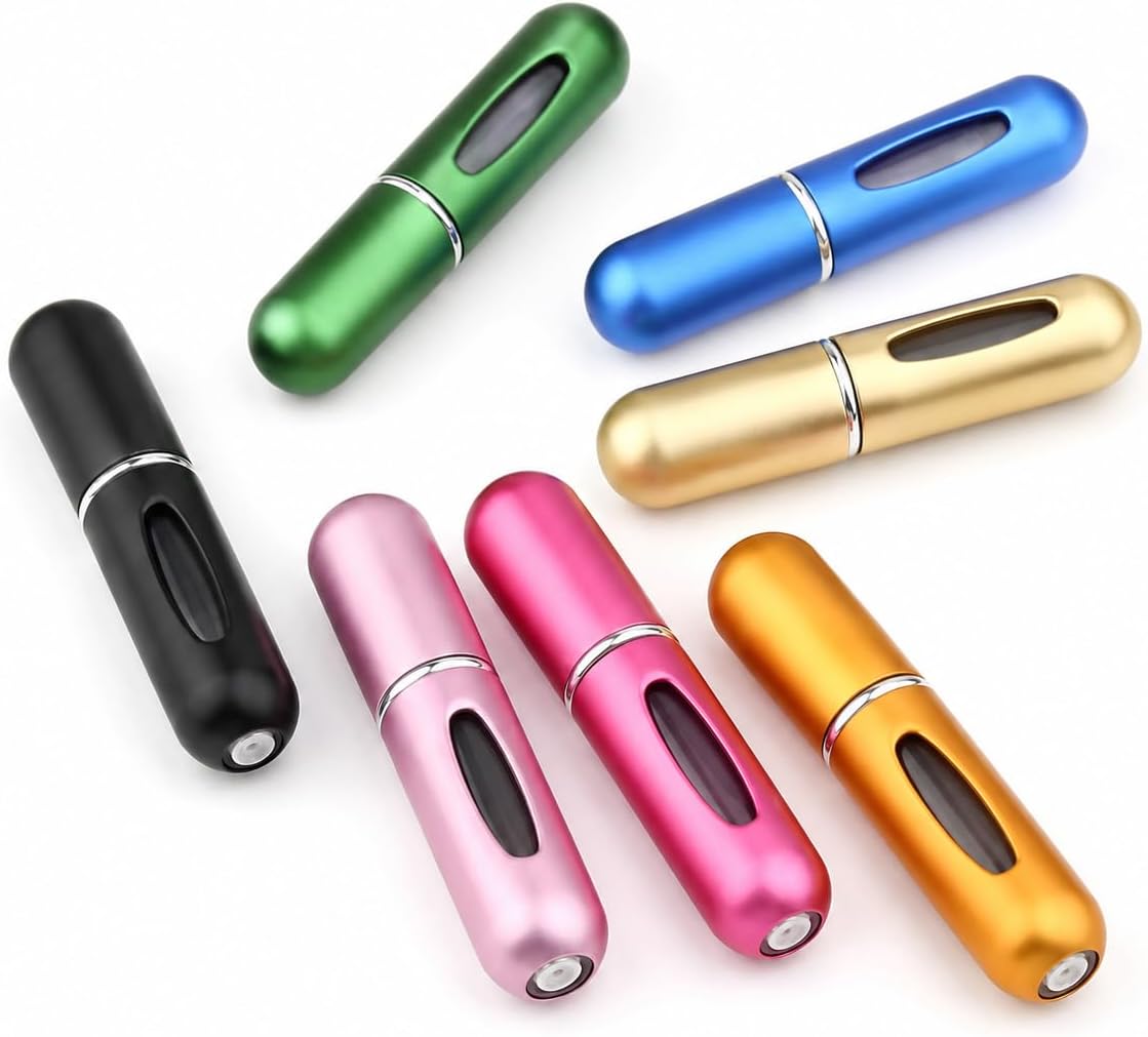 Doldurulabilir Mini Parfüm Şişesi 5 ml, Cep Boy Parfüm Atomizeri, Taşınabilir Sprey Şişesi, Çanta İçi Seyahat Parfüm ve Kolonya Şişesi