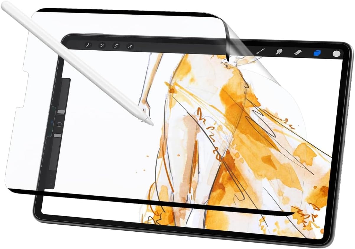 iPad Paper Like Mat Ekran Koruyucu – Kağıt Hissi Veren Film | Anti Glare, Parmak İzi Tutmaz, Kalem Uyumlu | Apple Pencil Destekli Koruma (iPad Mini 2021 (6.Nesil))