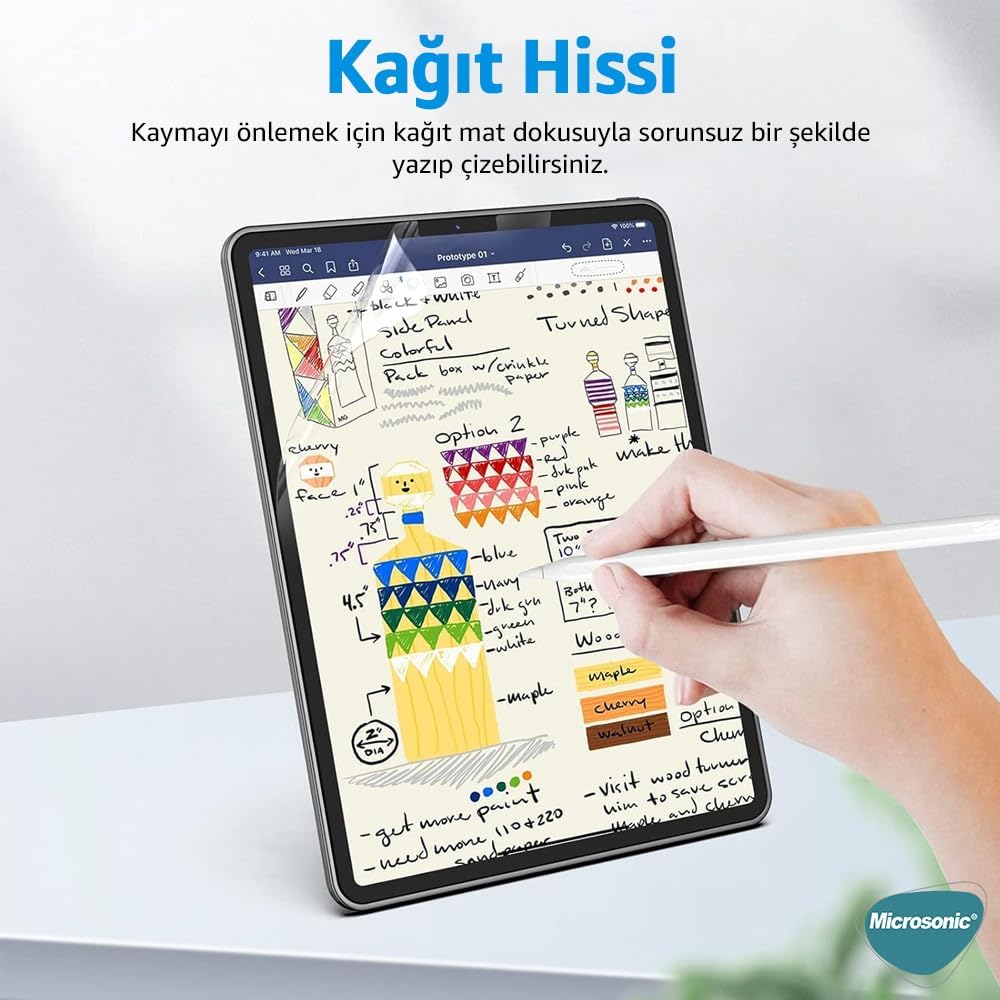 Samsung Galaxy Tab S11 Ultra Paper Feel Kağıt Dokulu Mat Ekran Koruyucu [Galaxy Tab S11 Ultra ile Uyumlu Ekran Koruyucu - Şeffaf]
