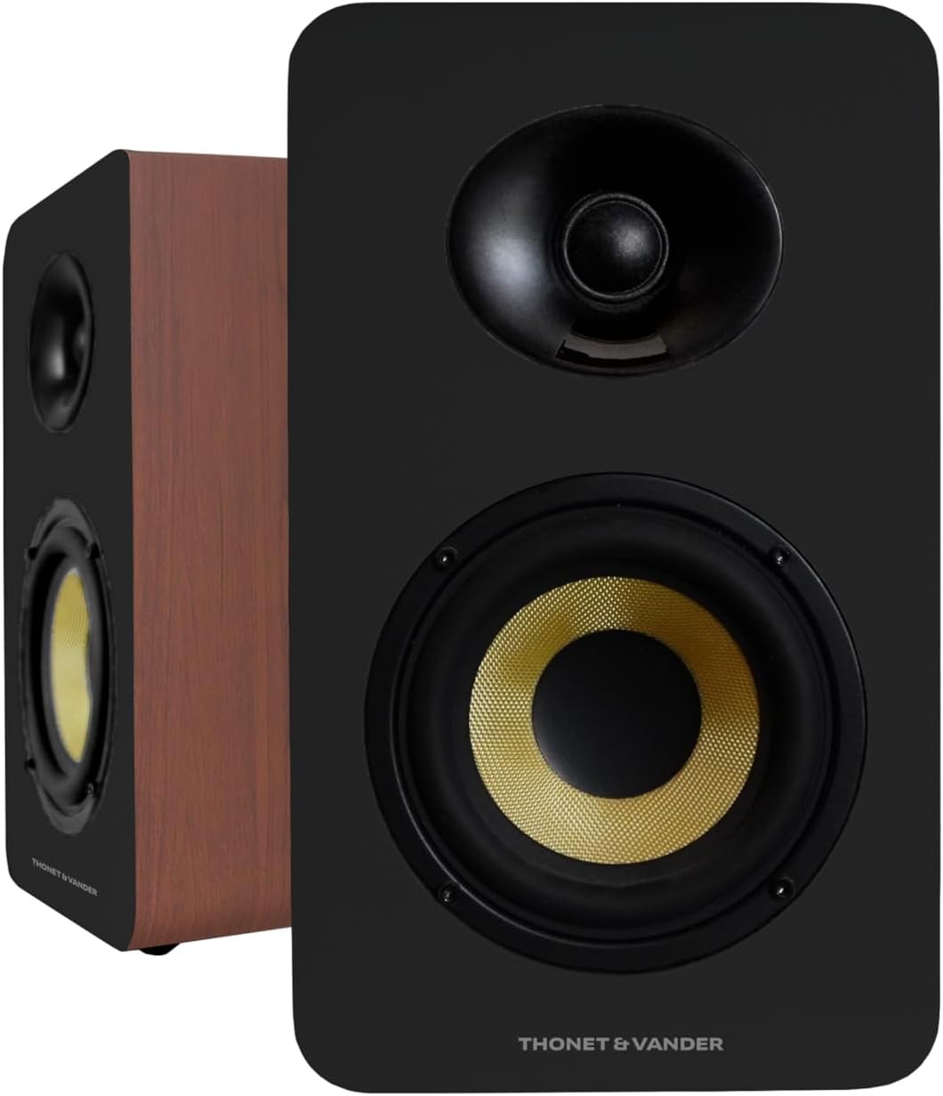 Vertrag Gen2 80W RMS Hoparlör 2.0 Bluetooh 5.0 RCA Optik Girişli (Ahşap Renk)