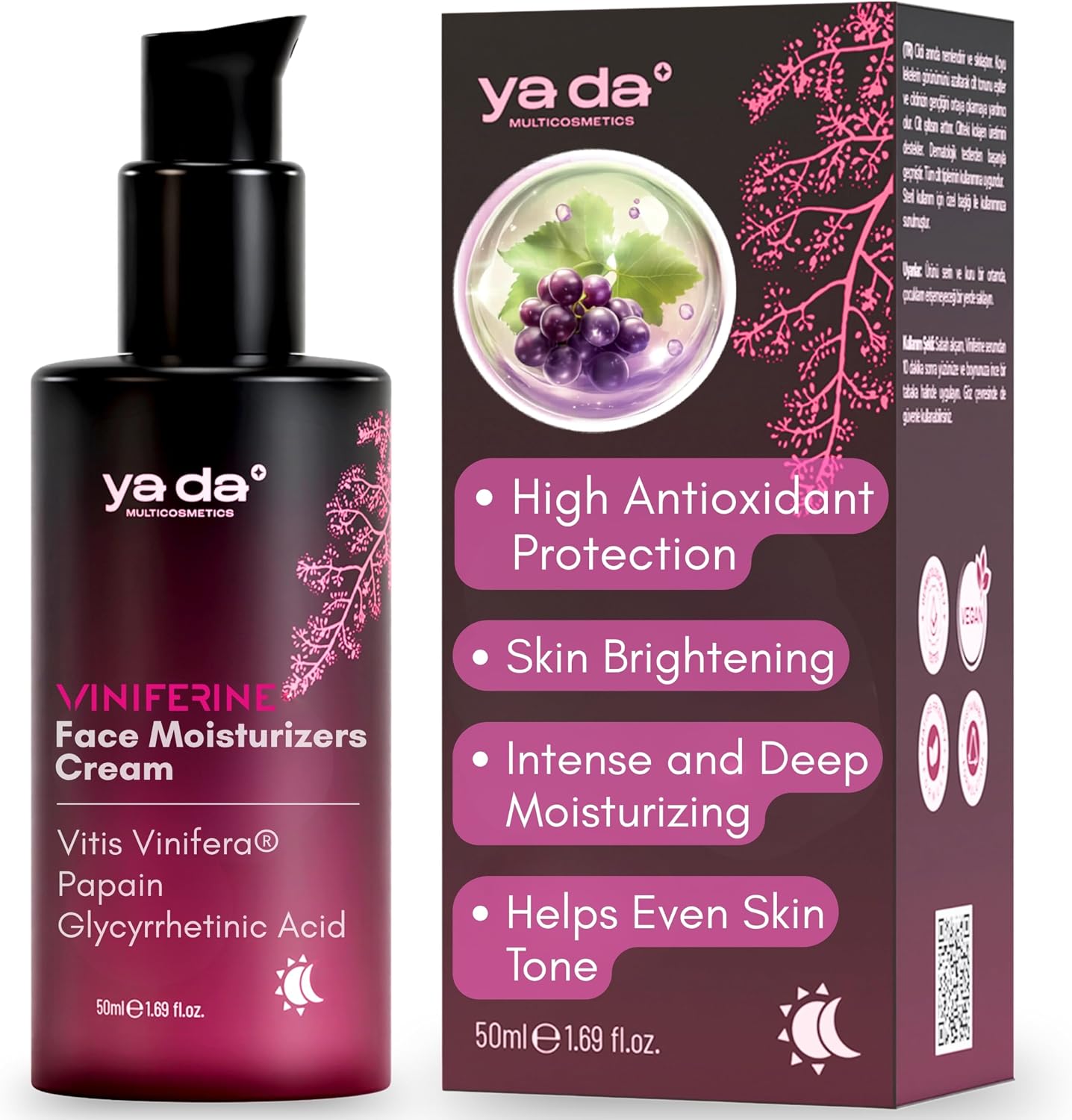 Viniferine Cilt Yenileyici ve Aydınlatıcı Krem, 50 ml, Leke Karşıtı, Traneksamik Asit