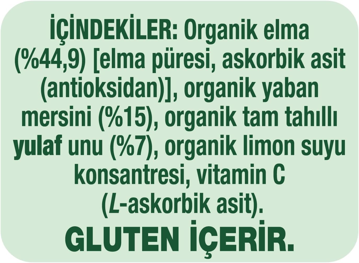 Organic Yulaflı Elma ve Yaban Mersini Püre 110g​