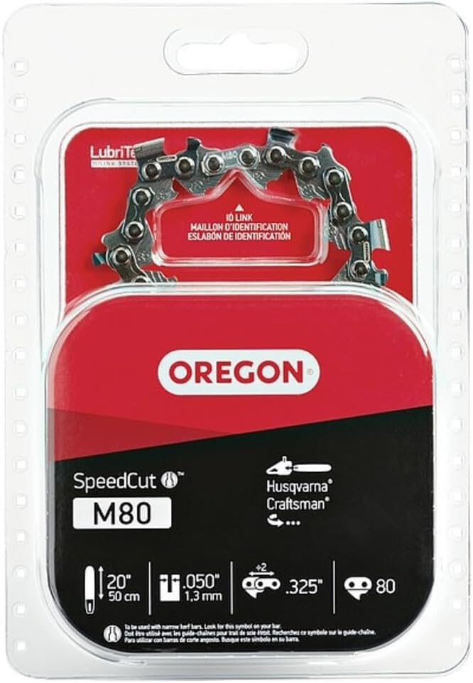 M80 SpeedCut 50 cm Motorlu Testere Zinciri, Husqvarna, Craftsman için Uygundur