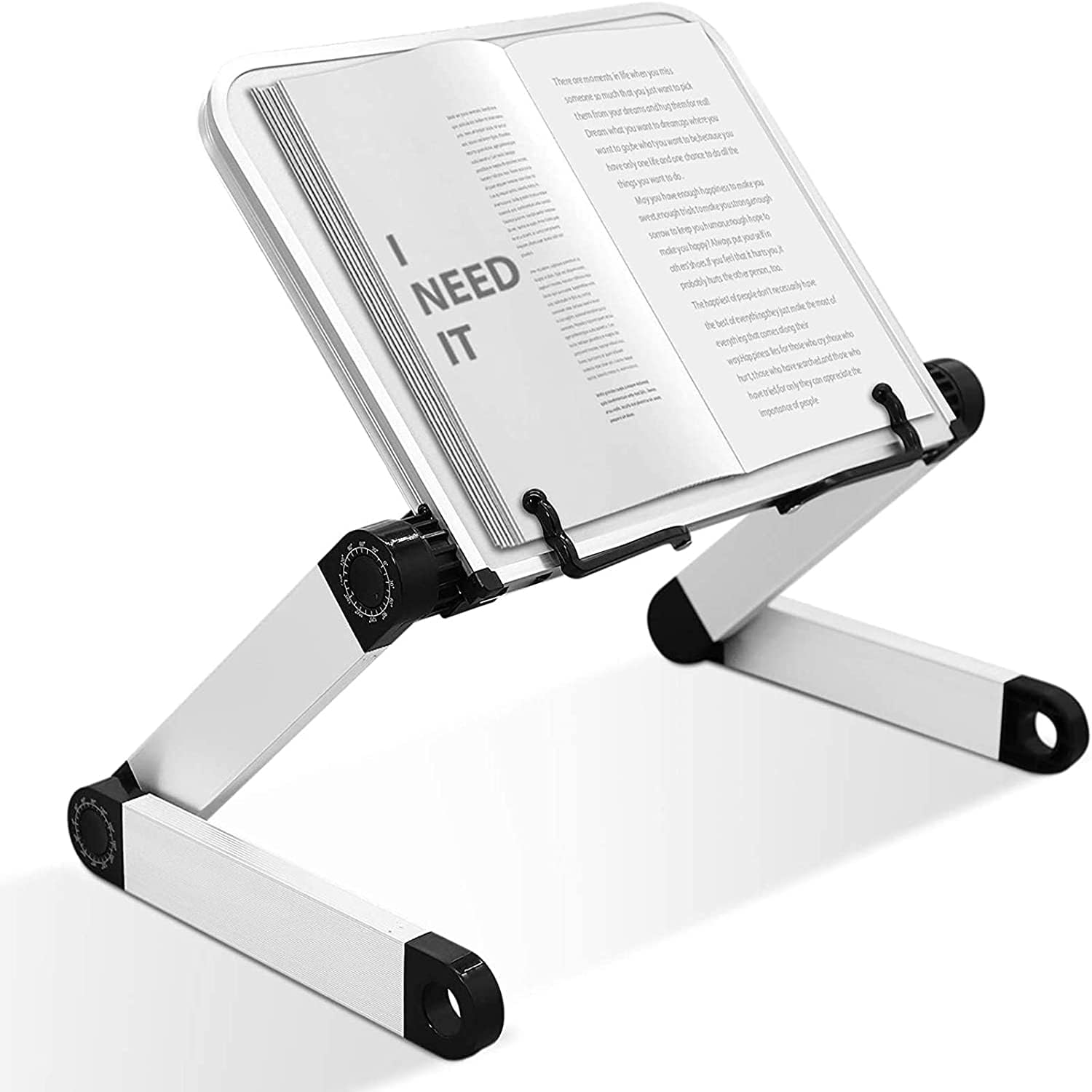 Metal Ayarlanabilir Kitap Okuma Standı Rahle Çok Amaçlı Laptop Tablet Standı
