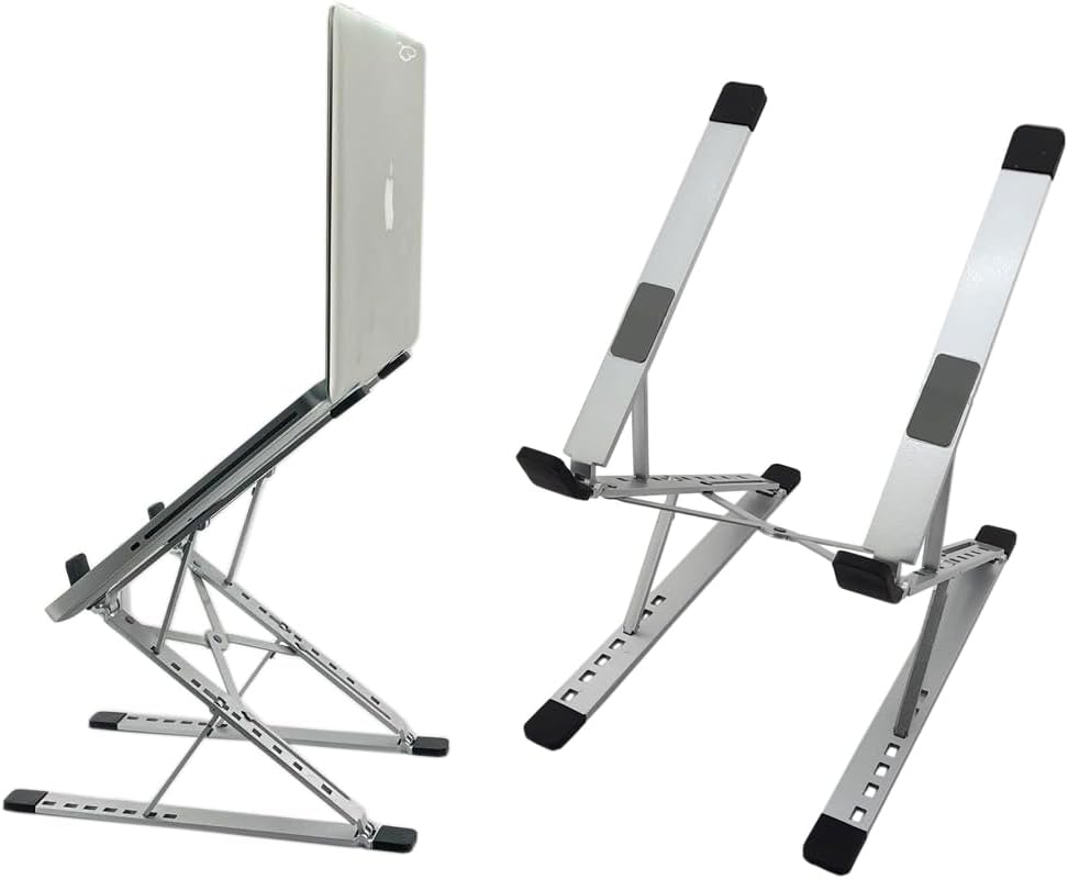 Kaliteli Tok Alüminyum Dizüstü Bilgisayar Notebook Standı Yüksekliği Ayarlanabilir 30cm Maksimum Yükseklik Stand Taşınabilir Yükseltici MacBook Uyumlu Tüm Dizüstü Bilgisayar 10-16 inç N8