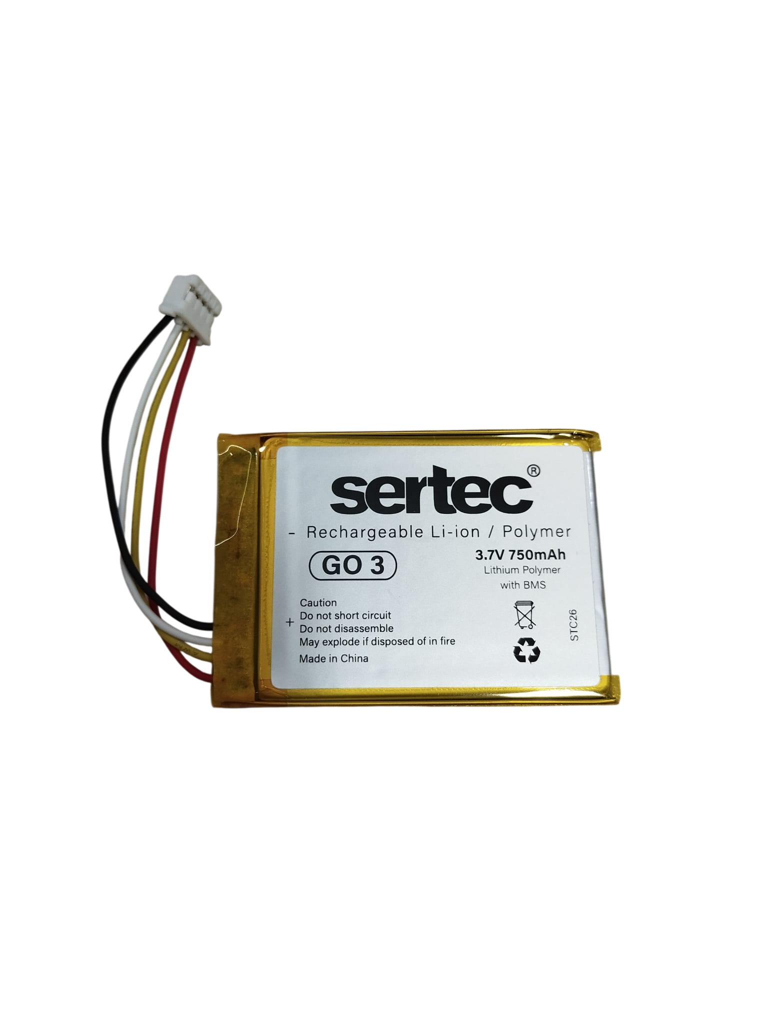 JBL Go 3 uyumlu 3.7v 750 mah Soketli Batarya