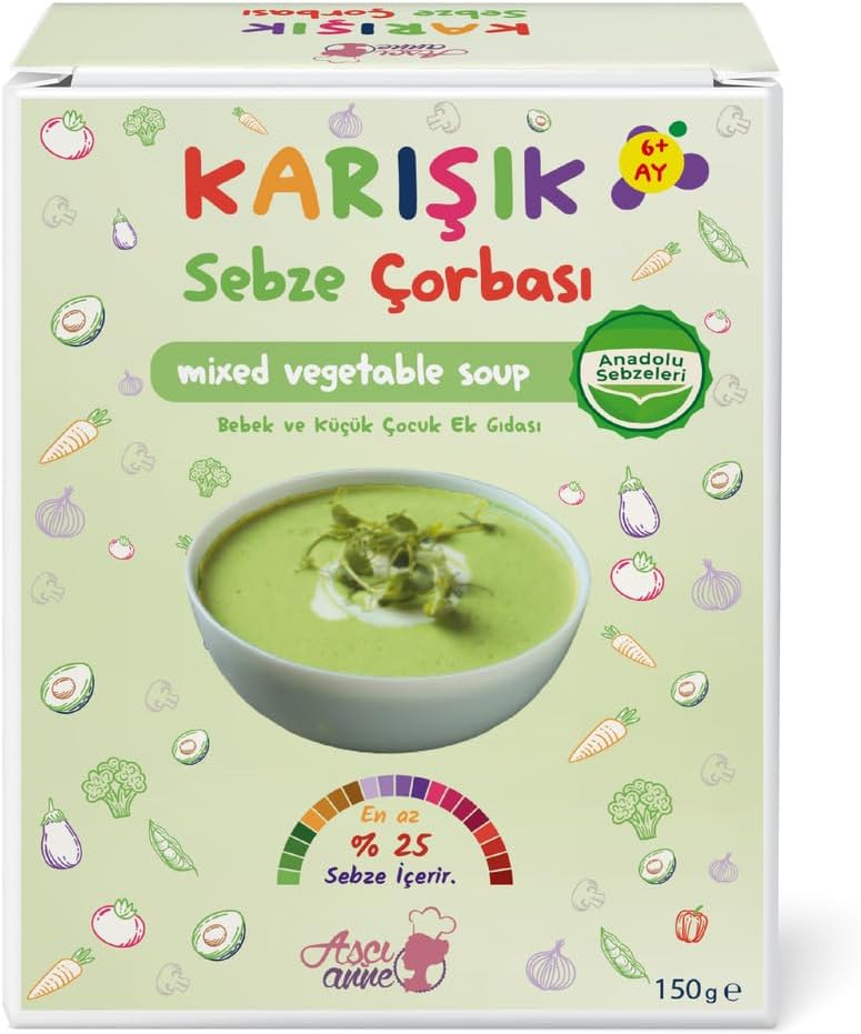 Aşçı Anne Karışık Sebze Çorbası - 6 + Ay