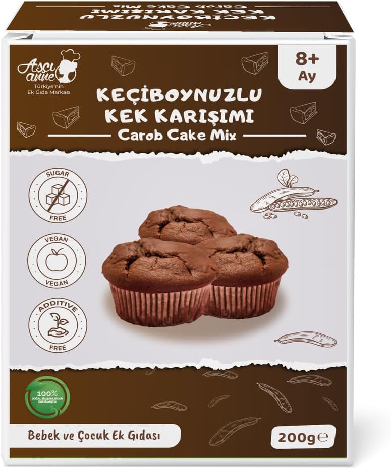 Aşçı Anne Keçiboynuzlu Kek Karışımı - Tam Tahıllı - 8+ Ay