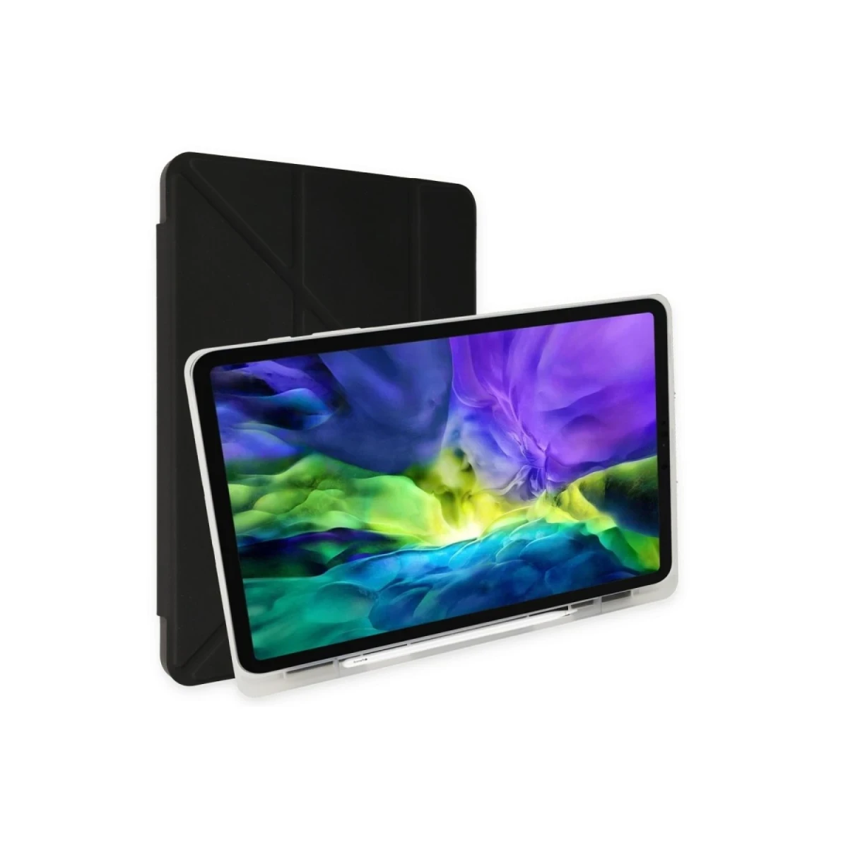 Xiaomi Redmi Pad Kılıf Kalemlikli Mars Tablet Kılıfı - Siyah
