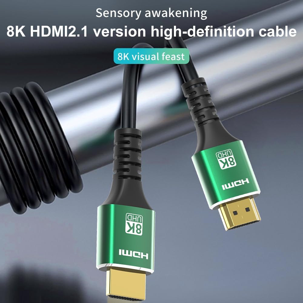 PrimeX PX-8K5 5 Metre HDMI 2.1 Kablo, 8K Ultra HD, 4K/144Hz Uyumlu, HDR10 ve eARC Destekli HDMI Kablo