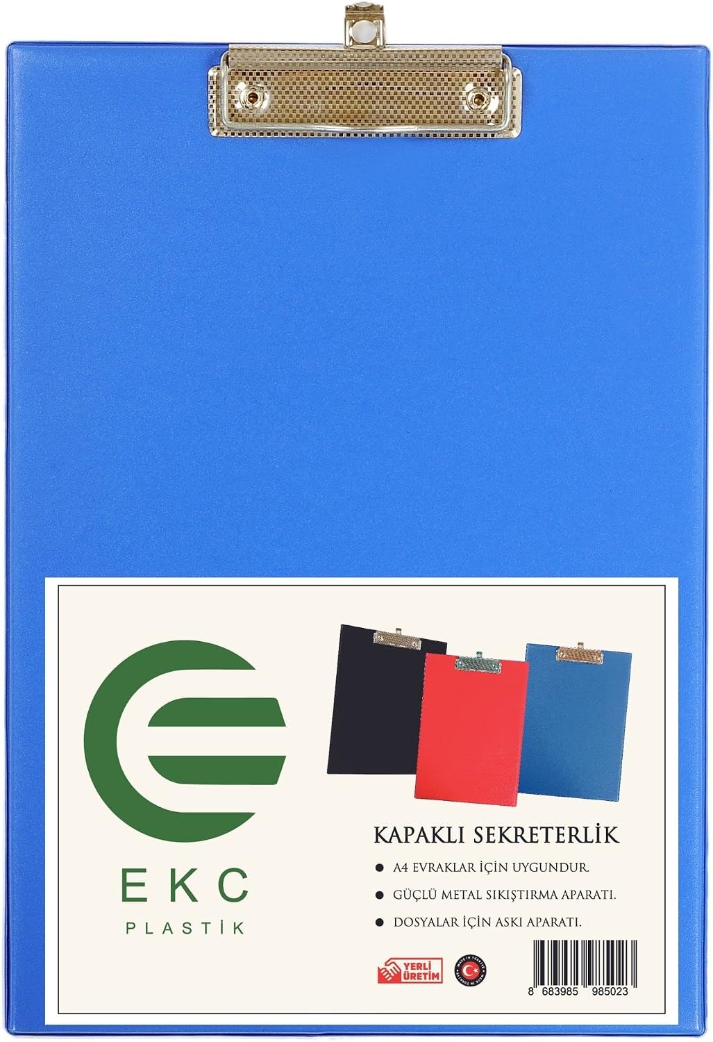 A4 Kapaklı Sekreterlik Mavi, Bloknot Yazı Tablası