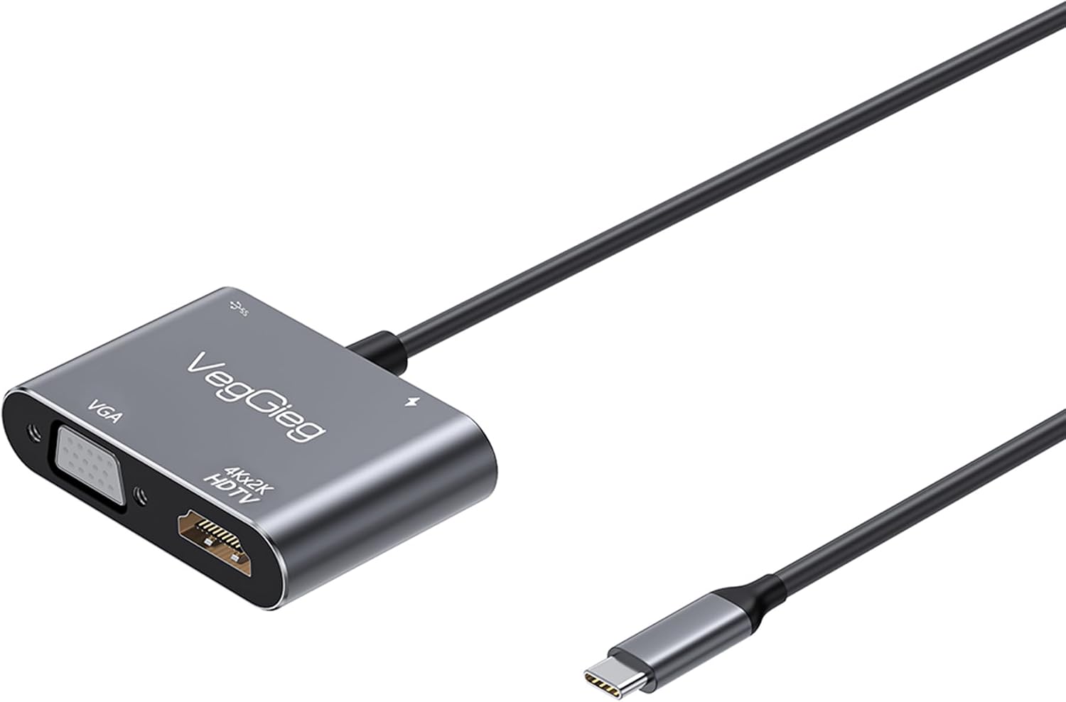 Type-C 4K HDMI 1080P VGA USB 3.0 PD Dönüştürücü Çevirici Hub