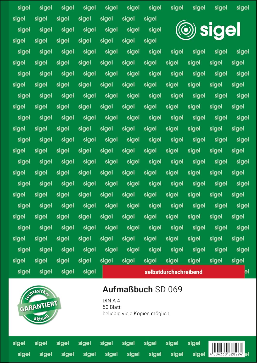 SD069 ölçekli defter, kendiliğinden yazılır, istenildiği kadar çok kopya, A4, 50 yaprak