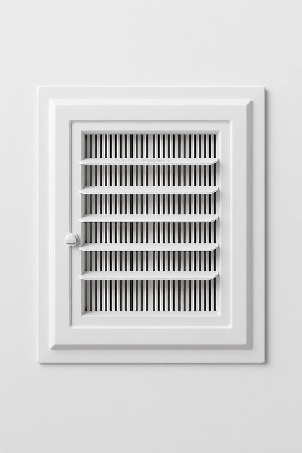 Plastik Banyo Wc Havalandırma Menfezi, Kolay Montajlı, Ekonomik, Sinek Böcek Geçirmeyen Yapı, Çift Taraflı Bantla Kullanılabilir, Buhar ve Nem Önleyici, Panjur Sistemli (40X40 CM)