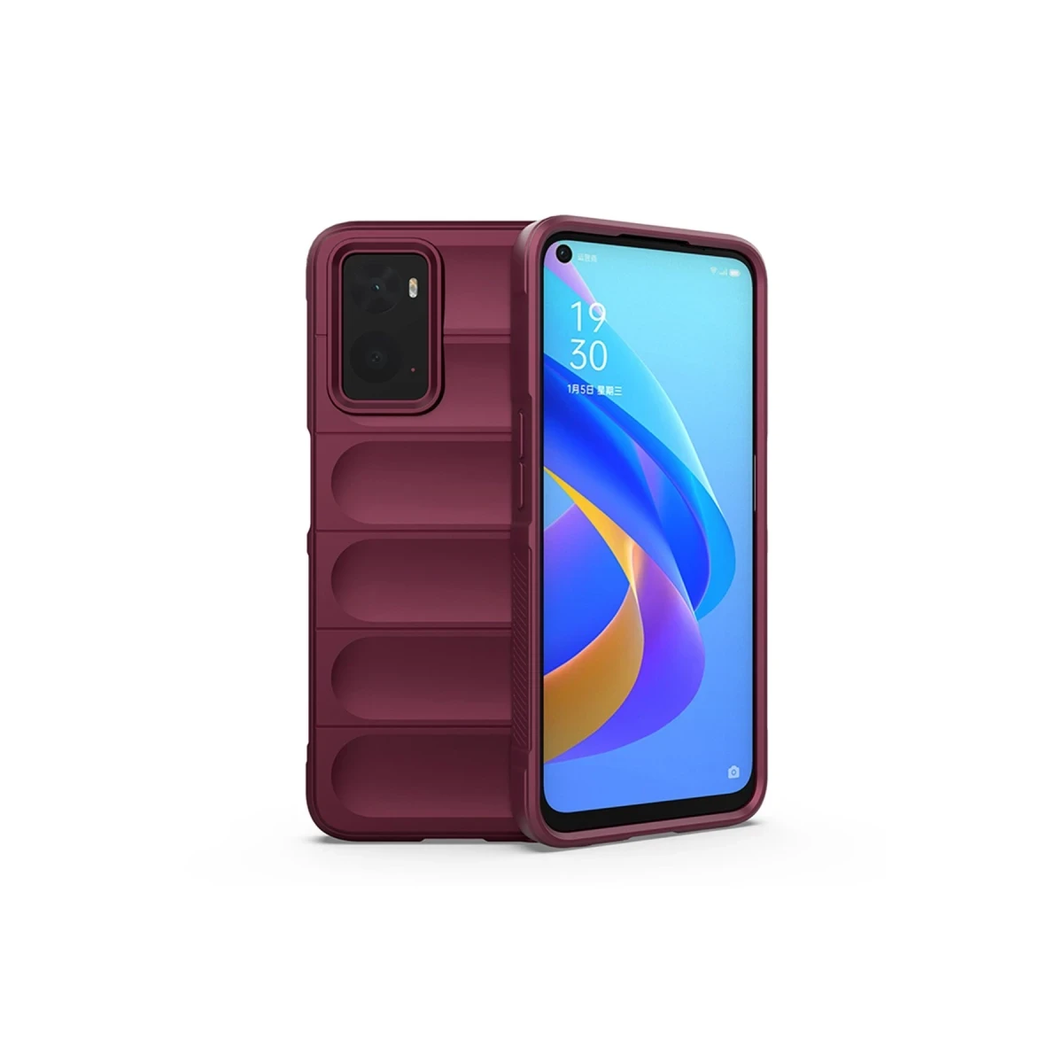 Realme 9i 4G Kılıf Optimum Silikon - Bordo