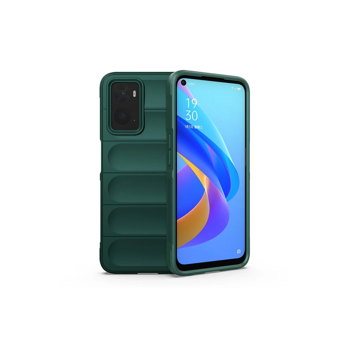 Realme 9i 4G Kılıf Optimum Silikon - Koyu Yeşil