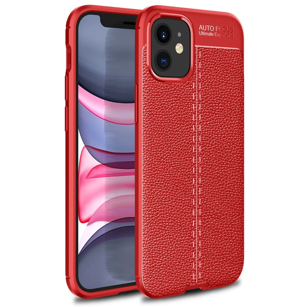 Apple iPhone 12 Mini Kılıf Auto Focus Kapak - Kırmızı