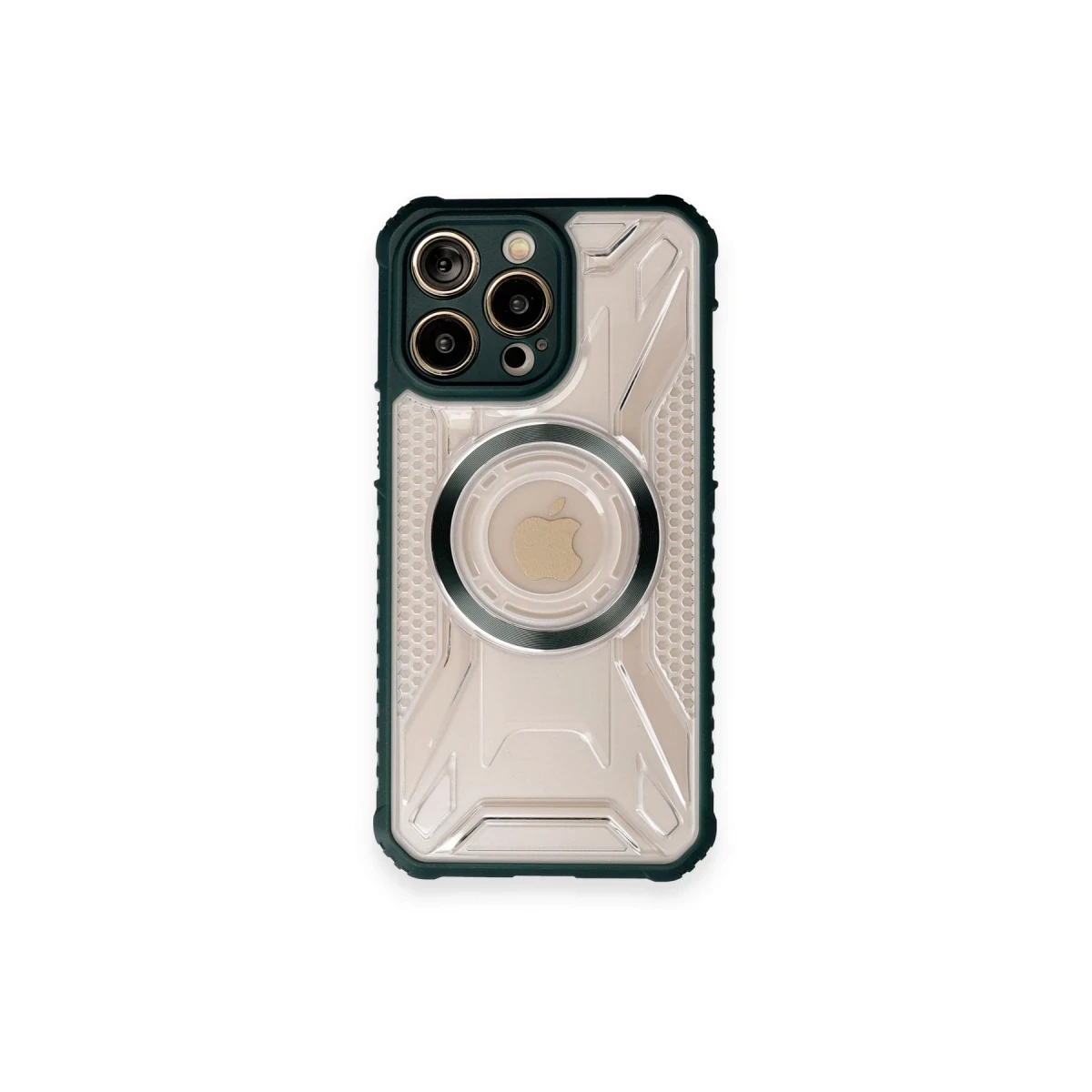 Apple iPhone 12 Pro Max Kılıf Prag Magneticsafe Kapak - Koyu Yeşil