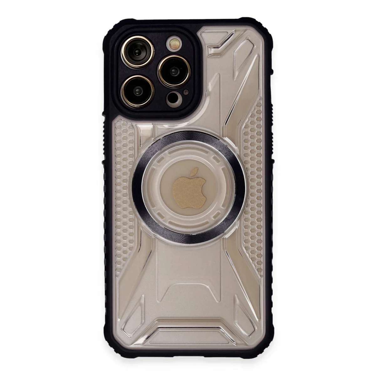 Apple iPhone 13 Pro Kılıf Prag Magneticsafe Kapak - Siyah