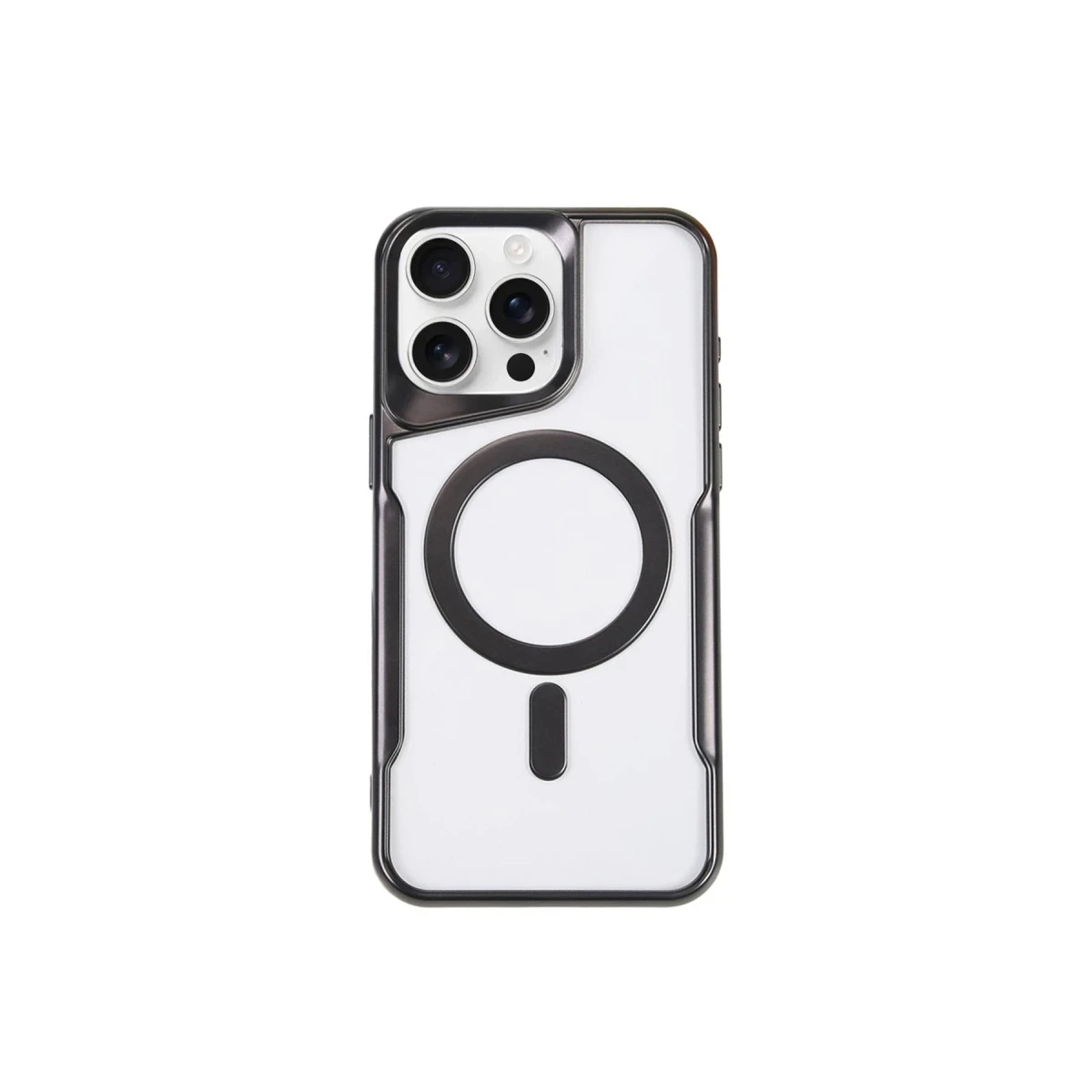 Apple iPhone 11 Pro Max Kılıf Boyi Magsafe Silikon Kapak - Siyah