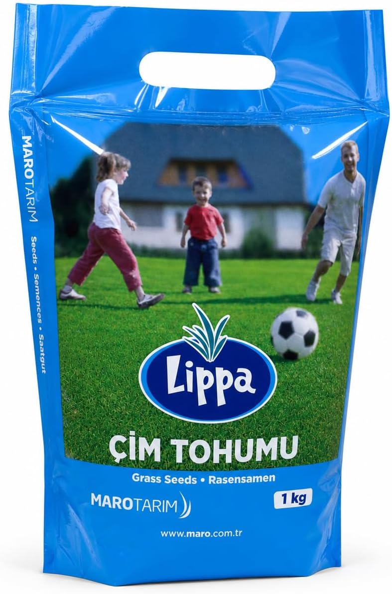 Lippa Pro Shadow 5S Gölge Alan Çim Tohumu, Ağaç Altı ve Yarı Gölge İçin 5 Bileşenli Karışım, 1 kg