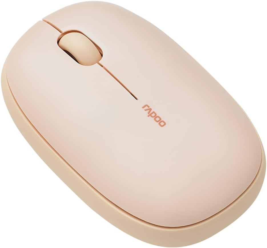 M660 sessiz kablosuz fare kablosuz fare 1300 DPI sensör 9 ay pil ömrü sessiz tuşlar ergonomik sağ elini kullananlar ve solaklar PC & Mac için - bej